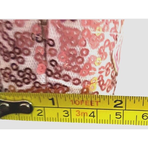 Barbie Pink Sequins Hard Glass Carrying Case Handles Girls Clamshell Hard Shell - Picture 9 of 10